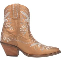 Dingo Ladies Primrose Floral Embroidery Bronze Boots DI748-YE7 -True Style Shoes Store 01 DI748 YE7 big 701e288f 6da3 4808 aa38 fa60eed205e3