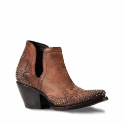 Ariat Ladies Dixon Chocolate Wingtip Western Booties 10038306