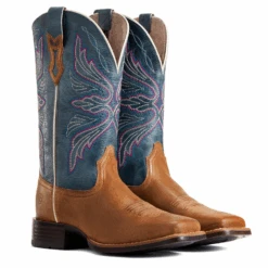 Ariat® Ladies Edgewood Almond Buff Sqaure Toe Boots 10040349 -True Style Shoes Store 10040349d