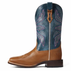 Ariat® Ladies Edgewood Almond Buff Sqaure Toe Boots 10040349 -True Style Shoes Store 10040349e