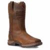 Ariat Ladies Anthem Patriot Waterproof Brown Square Toe Boots 10040369