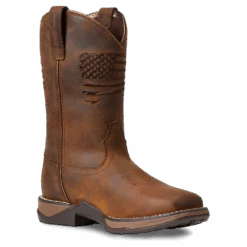 Ariat Ladies Anthem Patriot Waterproof Brown Square Toe Boots 10040369