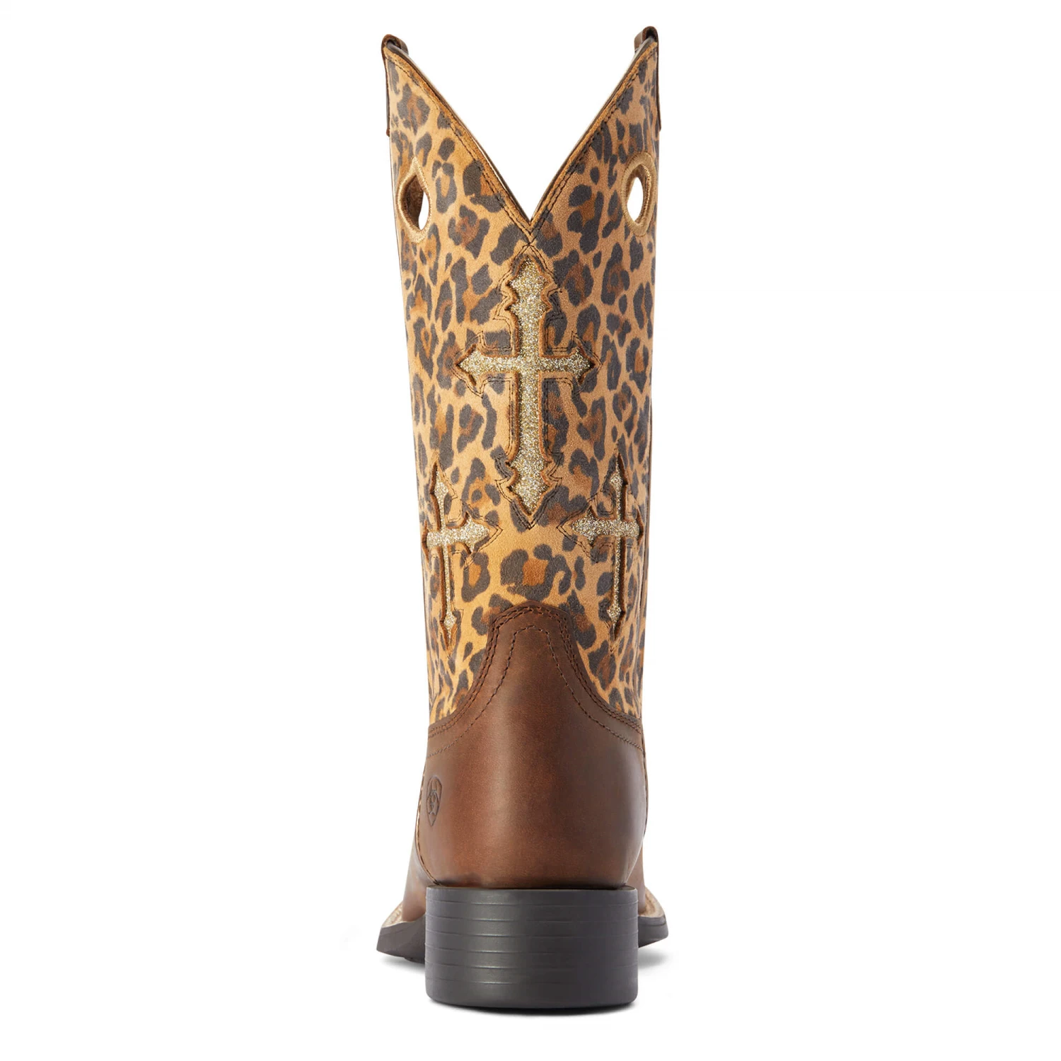 Ariat® Ladies Round Up Crossroads Brown Leopard Western Boots 10042384 3 Ariat® Ladies Round Up Crossroads Brown Leopard Western Boots 10042384 - Image 3