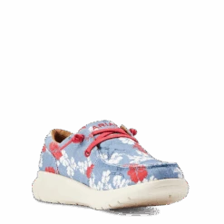 Ariat® Ladies Hilo Aloha Pareau Print Red White & Blue Shoes 10044522