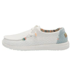 Hey Dude Ladies Wendy Boho White Crochet Shoes 121410164 9 Hey Dude Ladies Wendy Boho White Crochet Shoes 121410164 -True Style Shoes Store 121410164 WENDY BOHO WHITE CROCHET 01