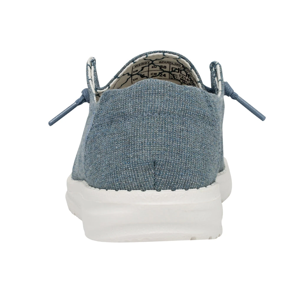 Hey Dude Ladies Wendy Canvas Sparkling Blue Stone Slip On Shoes 121410711 5 Hey Dude Ladies Wendy Canvas Sparkling Blue Stone Slip On Shoes 121410711 - Image 5