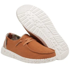 Hey Dude Ladies Wendy Mango Slip On Shoes 121419769 -True Style Shoes Store 121419769 WENDY MANGO LEFT 31