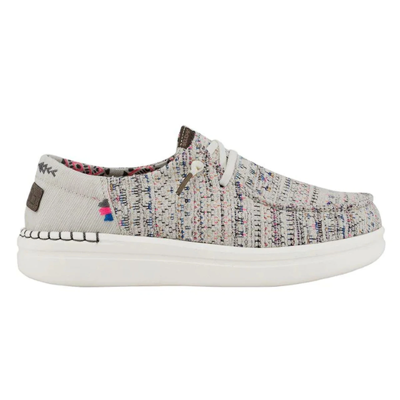 Hey Dude Ladies Wendy Rise Boho White Slip On Shoe 121940213 3 Hey Dude Ladies Wendy Rise Boho White Slip On Shoe 121940213 - Image 3