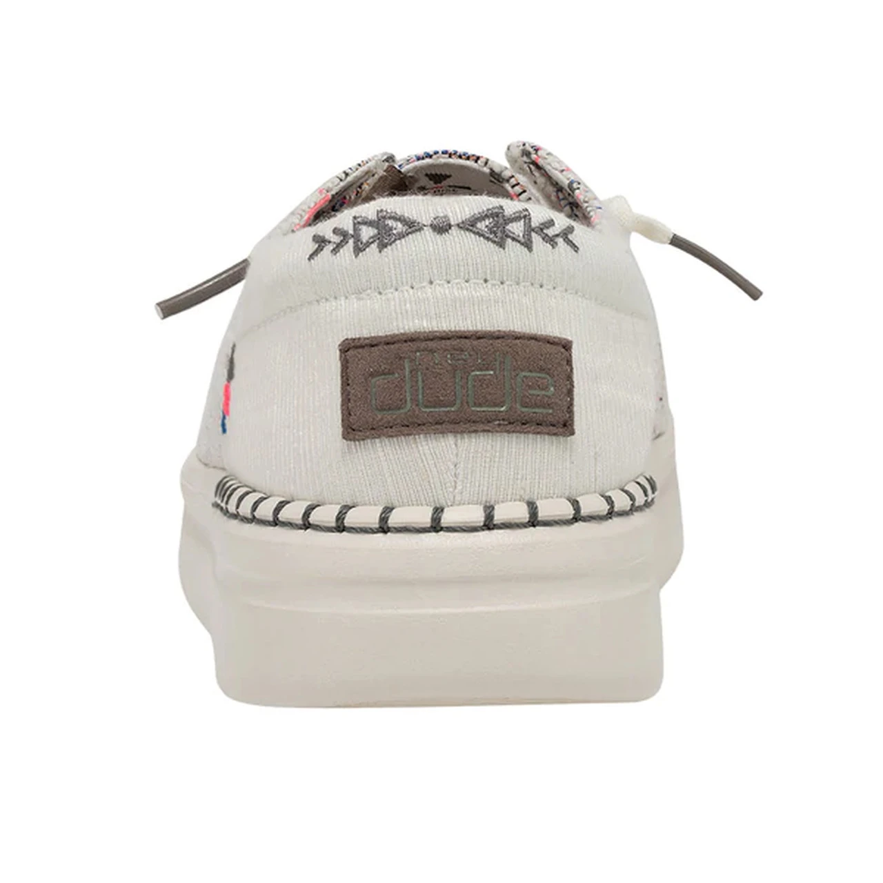 Hey Dude Ladies Wendy Rise Boho White Slip On Shoe 121940213 4 Hey Dude Ladies Wendy Rise Boho White Slip On Shoe 121940213 - Image 4