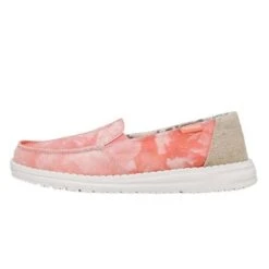 Hey Dude Ladies Lena Tie Dye Peach Slip On Shoes 121955507 -True Style Shoes Store 128234 DEFAULT m 1