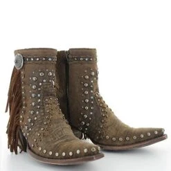 Double D Ranch By Old Gringo Boogie Brown Studs Fringe Boots DDBL022-1 -True Style Shoes Store 1 8f99db38 4402 4e92 ab5c ea7539754a4a