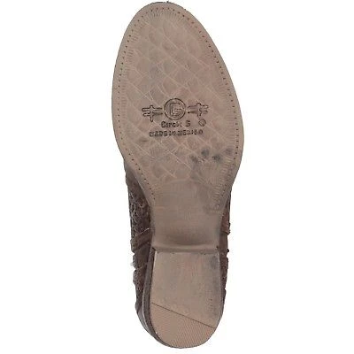 Circle G By Corral Ladies Brown Cutout Shortie Boots Q5019 3 Circle G By Corral Ladies Brown Cutout Shortie Boots Q5019 - Image 3