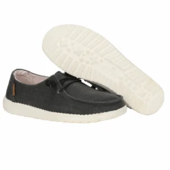 Hey Dude HeyDude® Ladies Wendy Chambray Off Black Casual Shoes 40058-0XM 10 Hey Dude HeyDude® Ladies Wendy Chambray Off Black Casual Shoes 40058-0XM -True Style Shoes Store 40058 0XM 2