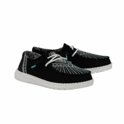 Hey Dude® Ladies Wendy Western New Moon Black Slip On Shoes 40097-0XL 8 Hey Dude® Ladies Wendy Western New Moon Black Slip On Shoes 40097-0XL -True Style Shoes Store 40097 0XLb