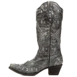 Corral Boots Corral Ladies Brandy Grey Black& Silver Glitter Inlay Boots A2963 9 Corral Boots Corral Ladies Brandy Grey Black& Silver Glitter Inlay Boots A2963 -True Style Shoes Store 5 min 5877da2c 7178 4c85 b09d ded884061de6