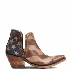 Ariat Ladies Dixon Old Patriot Snip Toe Booties 10040293 -True Style Shoes Store 564654564