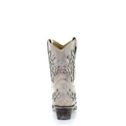 Corral Boots Corral Ladies Mariah White Glitter Inlay & Crystals Ankle Boots A3550 -True Style Shoes Store 57 2c67fdb9 20f5 4684 894e 9665617204c5