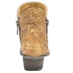 Circle G By Corral Ladies Tan Cutout Shortie Boot Q0002 -True Style Shoes Store 57 46b2a59f e130 485e a093 7e9a2db7aeba