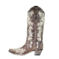 Corral Boots Corral Ladies Sweety Lisa Tobacco Studs Floral Embroidery Crystals Boots A3572 -True Style Shoes Store 57 52ccee8a 4196 4a5d b654 103b0c821017