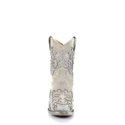 Corral Boots Corral Ladies Mariah White Glitter Inlay & Crystals Ankle Boots A3550 -True Style Shoes Store 57 df107ce3 218f 4fcd aa2b 330072a70a4d