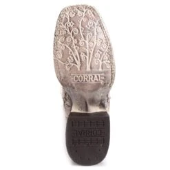 Corral Boots Corral Ladies Eliza White Glitter Inlay & Crystals Wedding Boot A3397 7 Corral Boots Corral Ladies Eliza White Glitter Inlay & Crystals Wedding Boot A3397 -True Style Shoes Store 88215 corral womens boots a3397 white 4