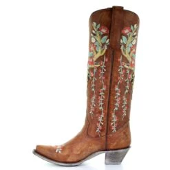 Corral Boots Corral Ladies Juliet Tan Deer Skull Floral Embroidery Boots A3620 10 Corral Boots Corral Ladies Juliet Tan Deer Skull Floral Embroidery Boots A3620 -True Style Shoes Store A3620 5