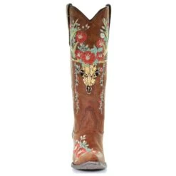 Corral Boots Corral Ladies Juliet Tan Deer Skull Floral Embroidery Boots A3620 11 Corral Boots Corral Ladies Juliet Tan Deer Skull Floral Embroidery Boots A3620 -True Style Shoes Store A3620 6