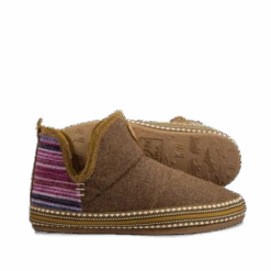 Ariat Ladies Fleece Denim Stripe Bootie Slipper AR2238-212