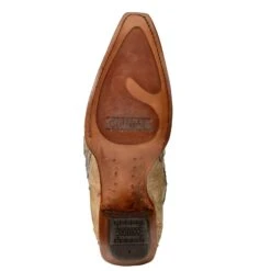 Corral Boots Corral Ladies Scarlett Bone Glitter Overlay Embroidery & Crystals Boots C3356 -True Style Shoes Store C3356 5