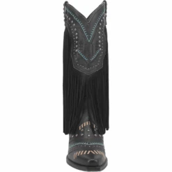 Dingo® Ladies Black Gypsy Fringe Boot DI737-BK -True Style Shoes Store DI737 BK 4
