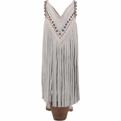 Dingo® Ladies Gypsy Almond Toe Fringed White Boots DI737-WHT 13 Dingo® Ladies Gypsy Almond Toe Fringed White Boots DI737-WHT -True Style Shoes Store DI737 WHT 3