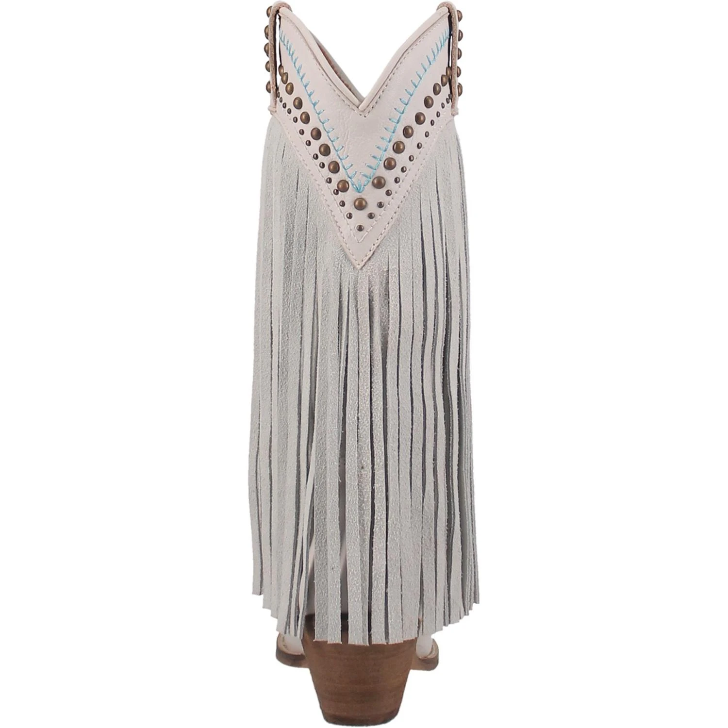 Dingo® Ladies Gypsy Almond Toe Fringed White Boots DI737-WHT 7 Dingo® Ladies Gypsy Almond Toe Fringed White Boots DI737-WHT - Image 7