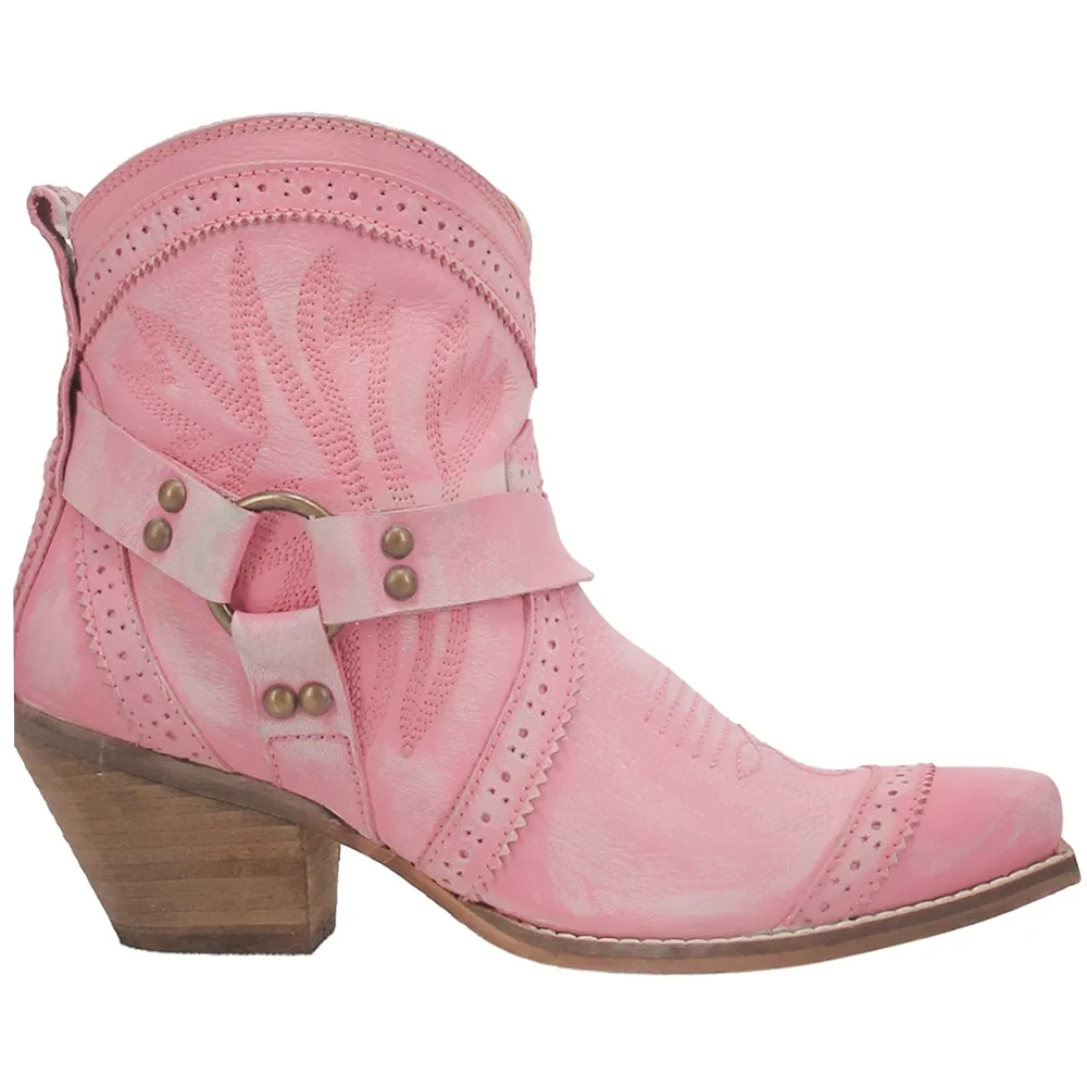Dingo® Ladies Gummy Bear Pink Western Bootie DI747-PNK 4 Dingo® Ladies Gummy Bear Pink Western Bootie DI747-PNK - Image 4
