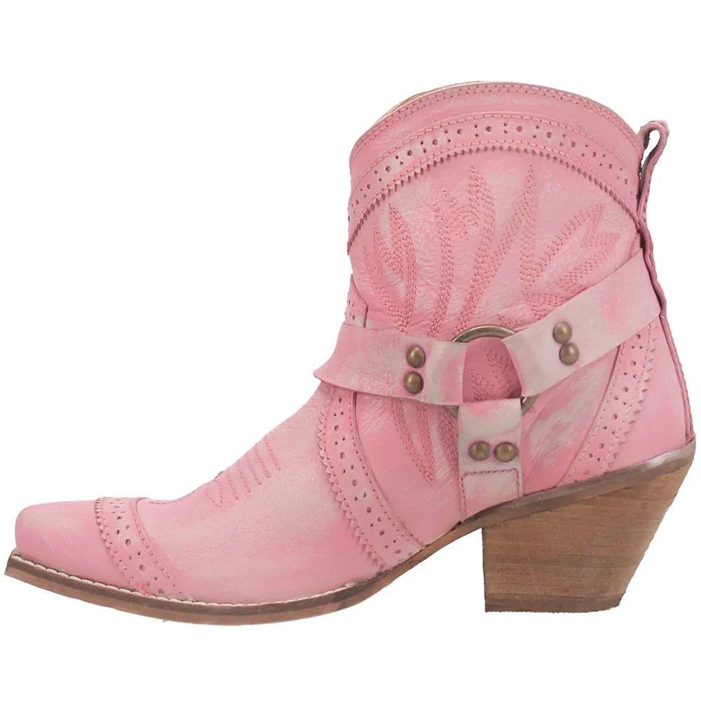 Dingo® Ladies Gummy Bear Pink Western Bootie DI747-PNK 3 Dingo® Ladies Gummy Bear Pink Western Bootie DI747-PNK - Image 3
