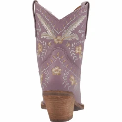 Dingo® Ladies Primrose Floral Print Lavender Western Bootie DI748-PU4 -True Style Shoes Store DI748 PU4 3