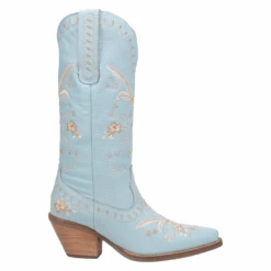 Dingo Ladies Full Bloom Blue Almond Round Toe Boots DI939-BLOOM 8 Dingo Ladies Full Bloom Blue Almond Round Toe Boots DI939-BLOOM -True Style Shoes Store DI939b