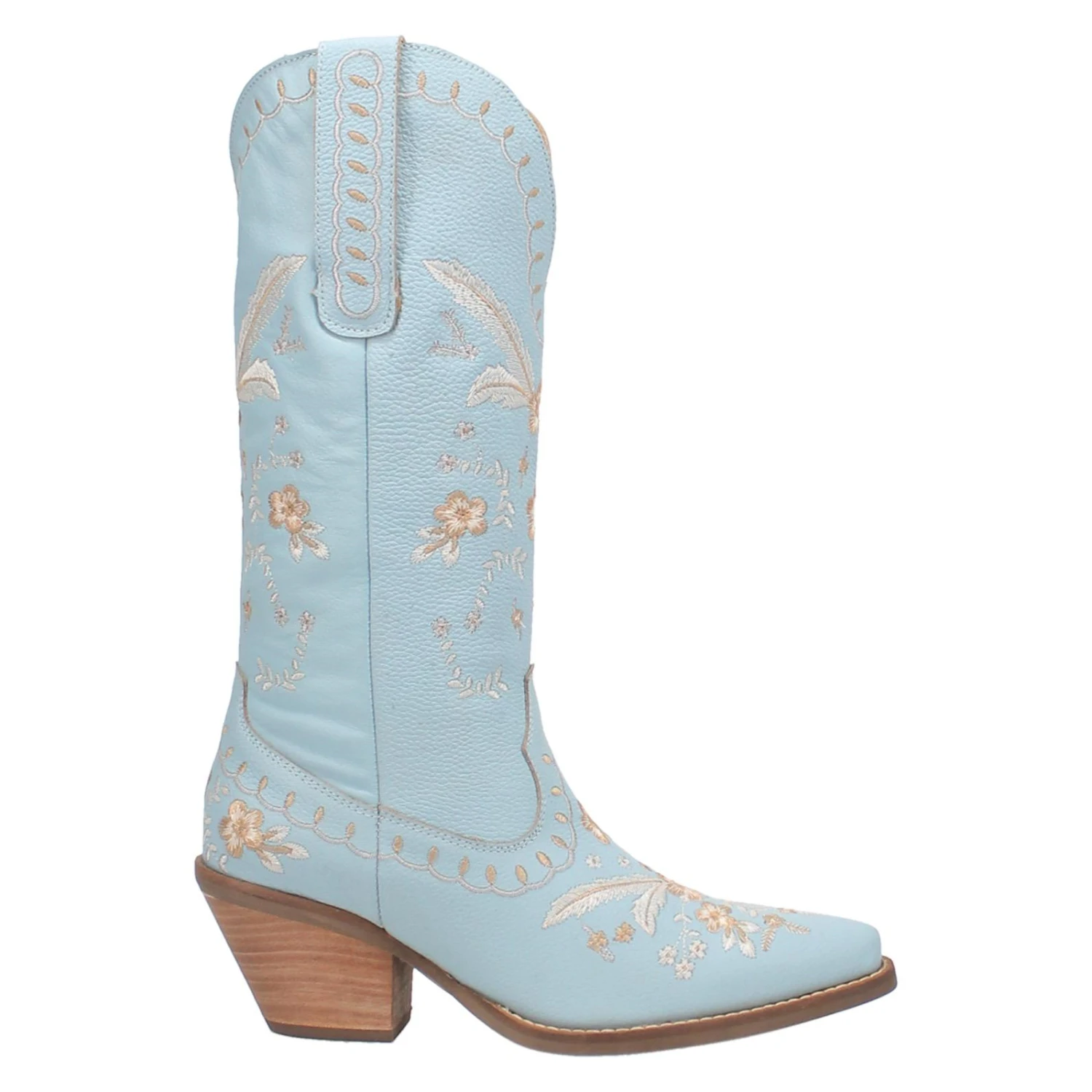 Dingo Ladies Full Bloom Blue Almond Round Toe Boots DI939-BLOOM 3 Dingo Ladies Full Bloom Blue Almond Round Toe Boots DI939-BLOOM - Image 3