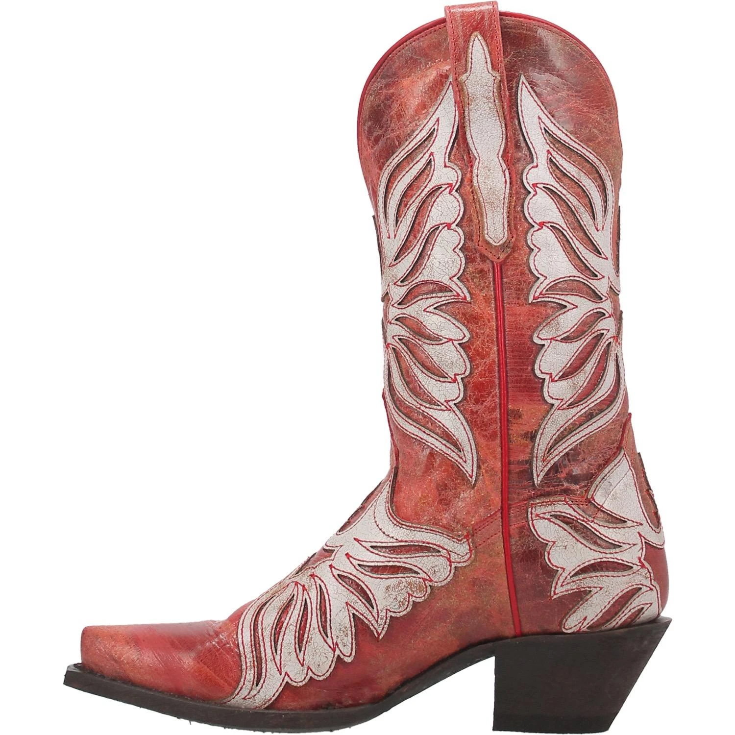 Dan Post® Ladies Ndulgence Red And White Western Boot DP4348-RD 5 Dan Post® Ladies Ndulgence Red And White Western Boot DP4348-RD - Image 5