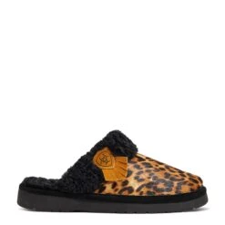 Ariat Ladies Jackie Square Toe Cheetah Hair On Slippers 10039061 -True Style Shoes Store F21 WMS WEST 10039061 side