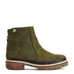 Ariat Ladies Leighton Waterproof Olive Green Boots 10042557 -True Style Shoes Store F22 WMS ENGL 10042557 side321