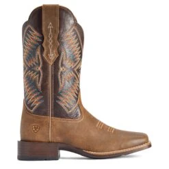 Ariat® Ladies Odessa StretchFit Brown & Burnished Pewter Boots 10042386 -True Style Shoes Store F22 WMS WEST 10042386 side321