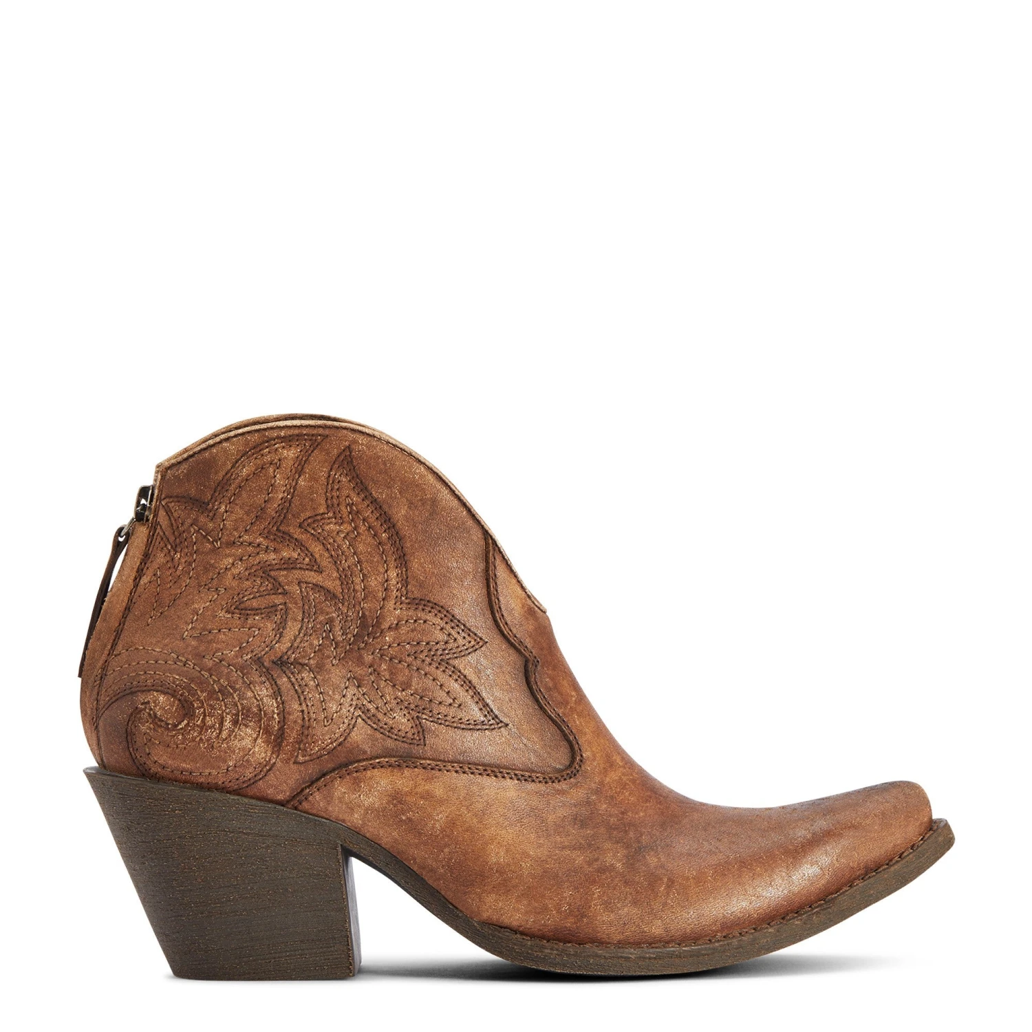 Ariat® Ladies Layla Naturally Distressed Brown Booties 10042587 3 Ariat® Ladies Layla Naturally Distressed Brown Booties 10042587 - Image 3