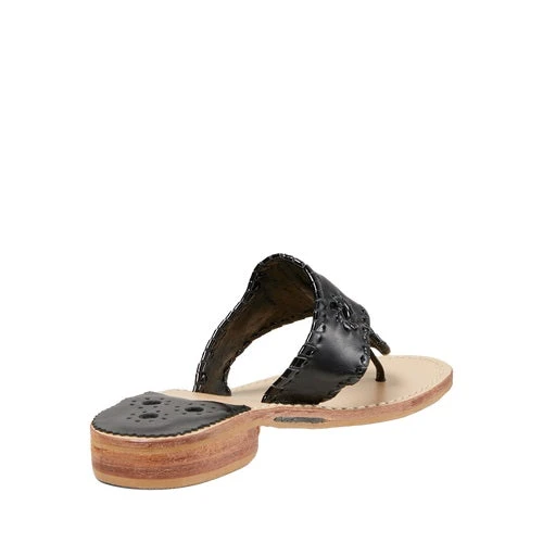 Jack Roger Ladies Slip On Black With Patent Sandals 1219SN0001004-BLKP 4 Jack Roger Ladies Slip On Black With Patent Sandals 1219SN0001004-BLKP - Image 4