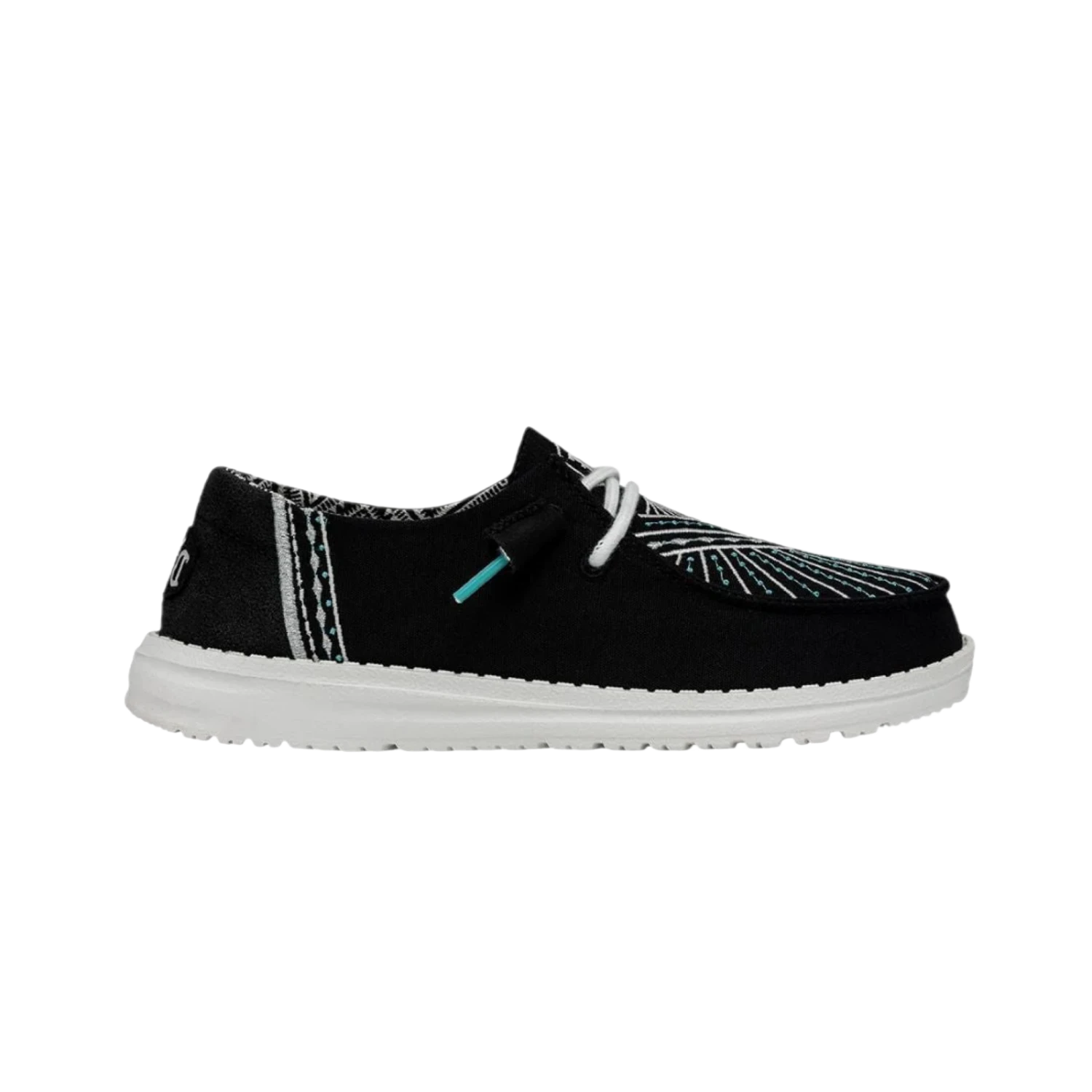 Hey Dude® Ladies Wendy Western New Moon Black Slip On Shoes 40097-0XL 1 Hey Dude® Ladies Wendy Western New Moon Black Slip On Shoes 40097-0XL