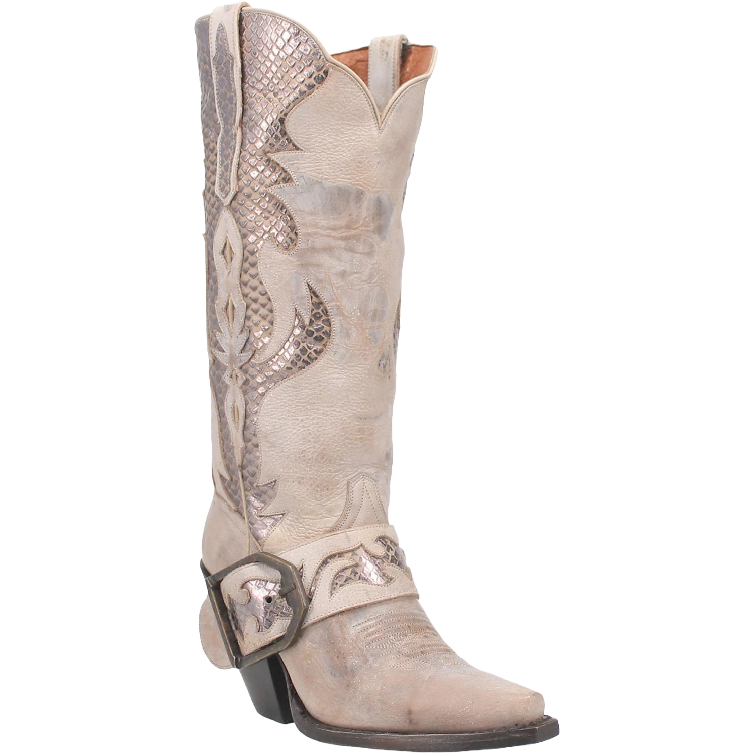 Dan Post Ladies Sydney White Leather Western Boots DP4204 1 Dan Post Ladies Sydney White Leather Western Boots DP4204