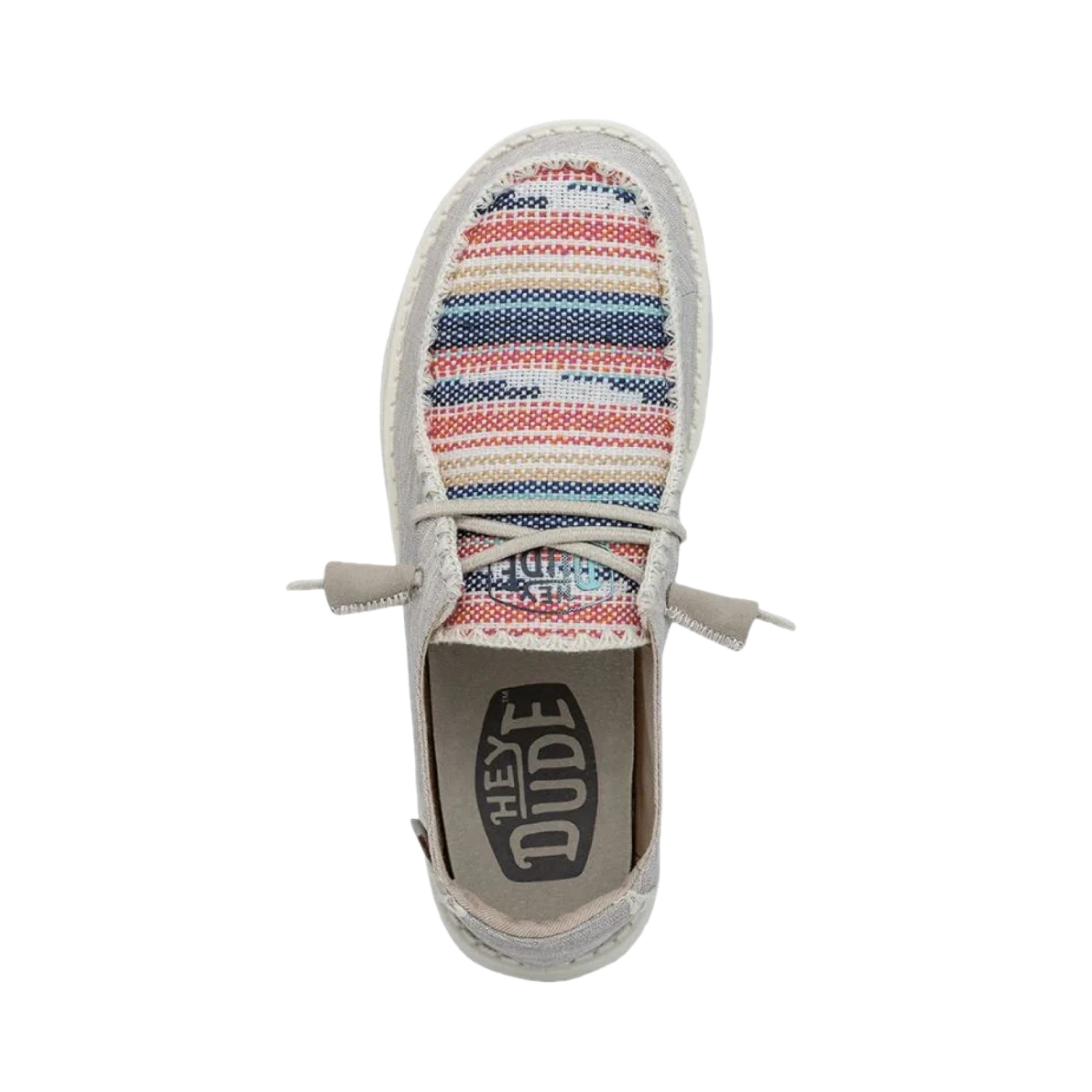 Hey Dude Ladies Boho Blanket Bryce Grey Slip On Shoes 40056-3UN 2 Hey Dude Ladies Boho Blanket Bryce Grey Slip On Shoes 40056-3UN - Image 2