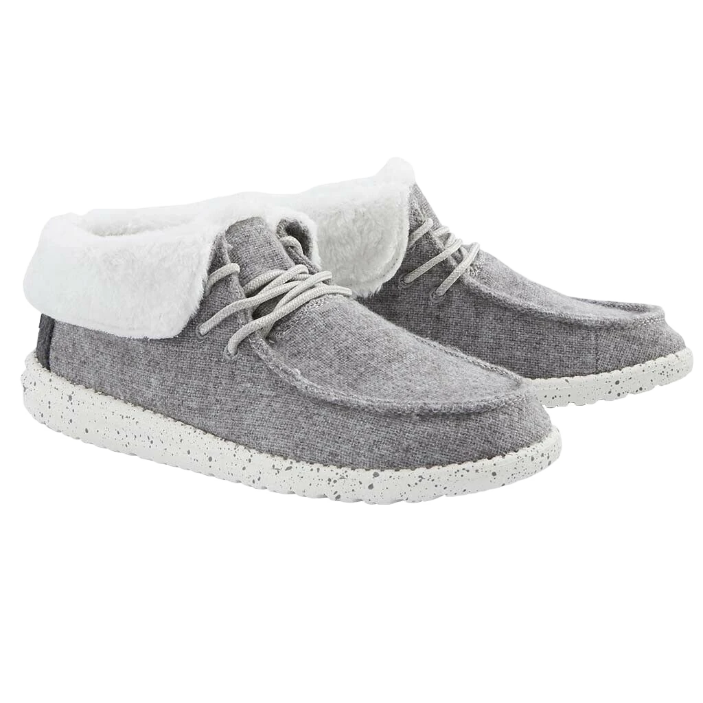 Hey Dude Ladies Britt Charcoal Shoes 121774000 1 Hey Dude Ladies Britt Charcoal Shoes 121774000