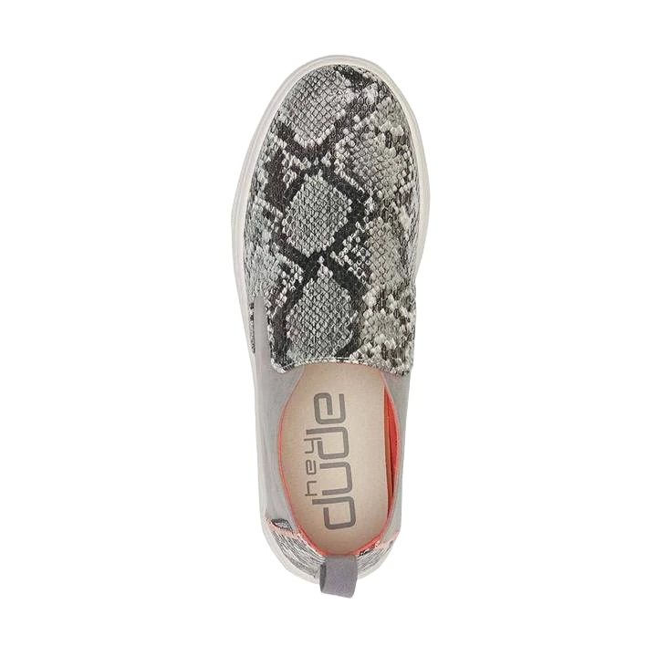 Hey Dude Ladies Peyton Snake Grey Shoes 121793172 2 Hey Dude Ladies Peyton Snake Grey Shoes 121793172 - Image 2