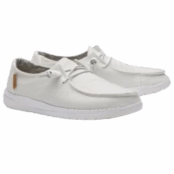 Hey Dude Ladies Wendy Chambray White Shoe 121410123
