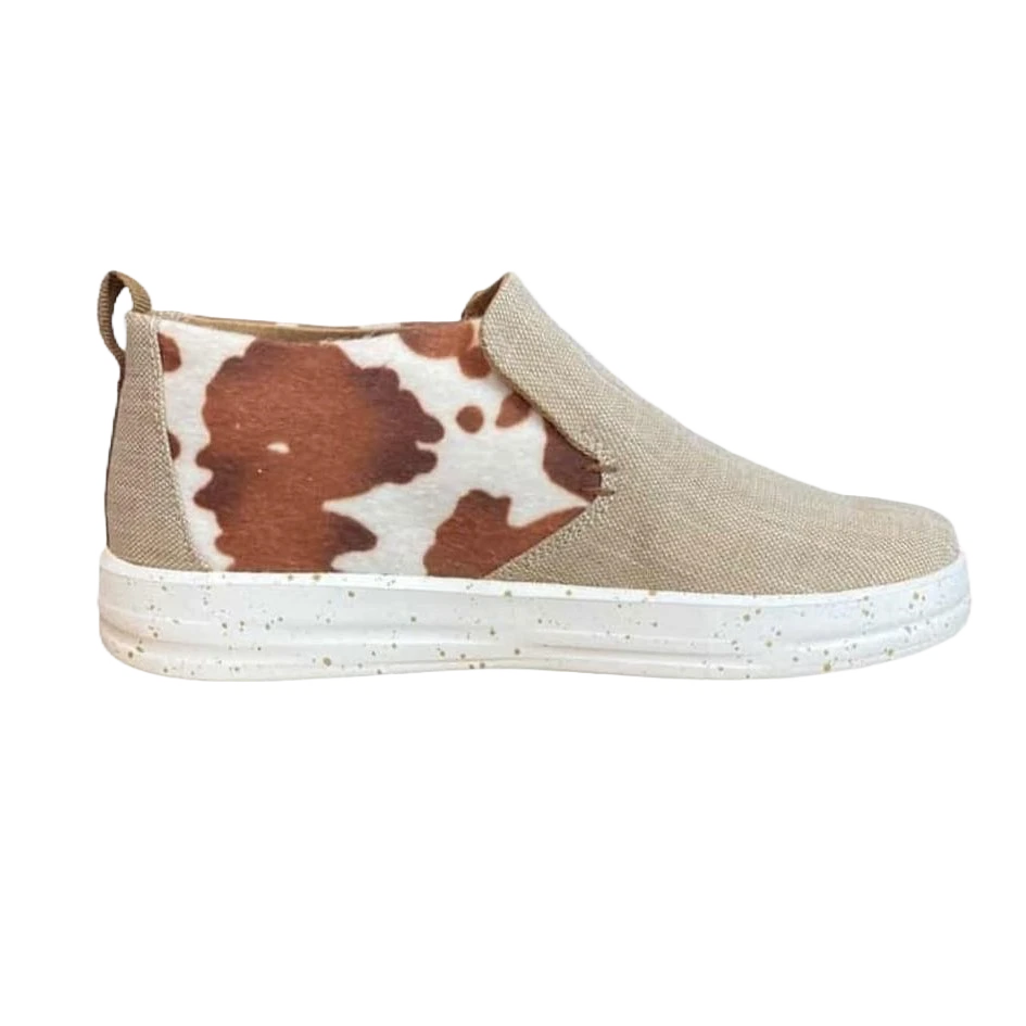 Hey Dude Ladies Wendy Emma Chocolate Mix Slip On Shoes 122261914 2 Hey Dude Ladies Wendy Emma Chocolate Mix Slip On Shoes 122261914 - Image 2